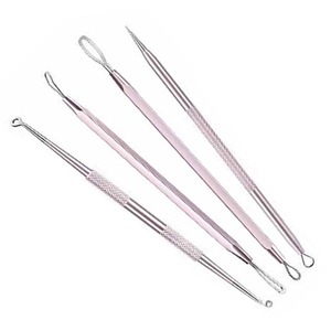 Wholesale Essential Stainless Steel Hand-Held Skin Care Kit Face Targeted Pimple Extractor and <b>Blackhead</b>/Whitehead <b>Remover</b> - Product Image 4