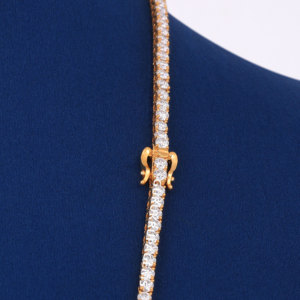 สร้อยคอเทนนิสเงินแท้ 925 คุณภาพดีเยี่ยม ดีไซน์ทันสมัย หรูหรา สไตล์งานแต่งงาน ประดับเพชรแล็บเจียระไนแบบบริลเลียนท์ - Product Image 5