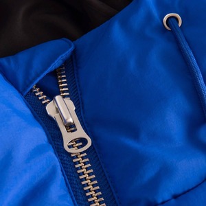 Chaqueta acolchada ligera de piel de oveja para mujer, elegante, resistente al agua, con decoración de letras, manga larga, con cremallera completa - Product Image 5