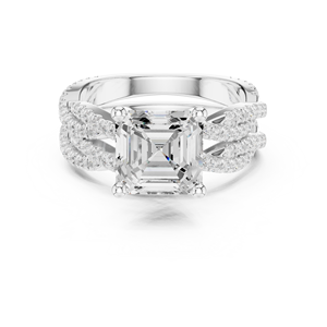 10K Eternity <b>Crystal</b> <b>Ring</b> Women Fashion - Product Image 4