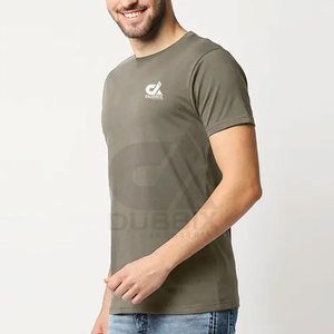 Camiseta deportiva de secado rápido de poliéster para hombre, fabricante en blanco, gimnasio, Fitness, deporte, cuello redondo, entrenamiento, Ringer, camiseta para hombre - Product Image 3