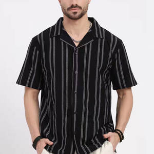 2026 New Arrival Custom <b>Men</b> <b>Cuban</b> Collar Casual <b>Shirts</b> Polyester Material Made <b>Men</b> <b>Cuban</b> Collar <b>Shirts</b> - Product Image 1