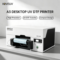Imprimante d'autocollants UV DTF A3 pour l'impression de logos sur gobelets, usage commercial, système automatique