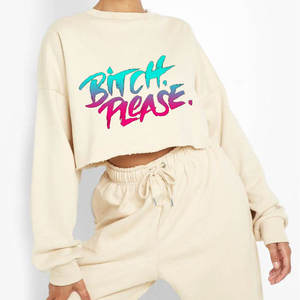 Conjuntos de otoño para mujer, ropa de calle, chándal estampado, top corto con capucha, pantalones de chándal holgados, 2 piezas, tallas grandes, conjuntos deportivos - Product Image 2