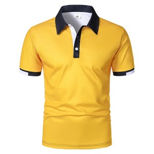 Vente en gros de polos pour hommes en polyester 220gsm 100% Chemise à manches courtes à séchage rapide Chemise de golf tricotée - Product Image 1