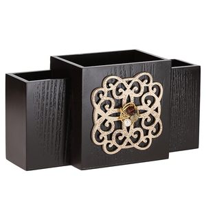 Porta Cucharas de Madera con Recubrimiento Resistente a Impactos, Efecto Pintado a Mano, Porta Cucharas de Madera para Decoración del Hogar - Product Image 5