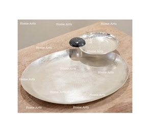 Bandeja de Servicio de Alimentos de Hierro de Diseño Moderno, Bandeja Redonda de la Mejor Calidad para Servir Dulces, para Uso en Hoteles y Hogares - Product Image 4