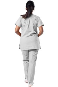ANNO Hot Sale Unisex <b>Doctor</b> Uniforms Medical Nursing Scrubs Clinic Scrub <b>Sets</b> Short Sleeve Medical Scrubs Jogger <b>Sets</b> - Product Image 3