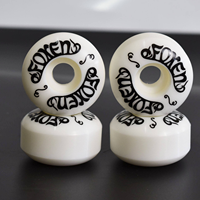 Roues de skateboard Foxen 52x32mm 95A SHR en PU à rebond élevé, lot de 4, logo personnalisé, roues de skateboard de rue pour skateboard double kick
