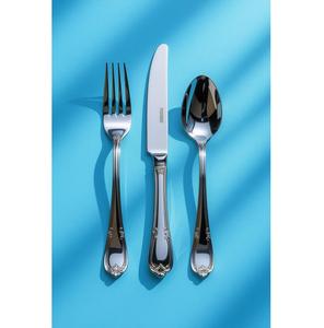 Ensemble de couverts en acier inoxydable finition noire, superbe vaisselle conçue pour briller avec prestige, classe et beauté intemporelle - Product Image 2