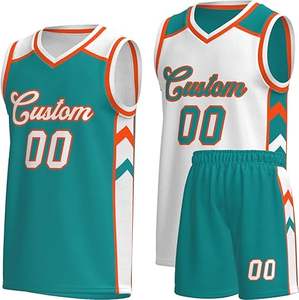 ชุดบาสเก็ตบอลสำหรับผู้ชายและเยาวชนชุดเสื้อพิมพ์ลายดีไซน์ชุดกีฬาตามสั่ง2025 OEM - Product Image 1