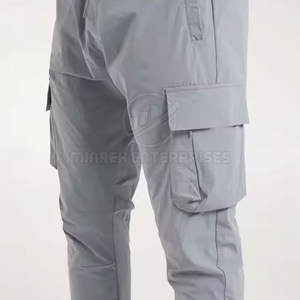 Pantalones Cargo de marca privada para hombre a la venta pantalones Cargo de color liso para hombre Pantalones Cargo con múltiples bolsillos - Product Image 3