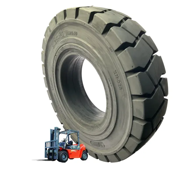 Success forklift solid tire 8.25-15 RIM 6.5 forklift parts Reasonable Price tire manufacturing plant Made from Korean technology