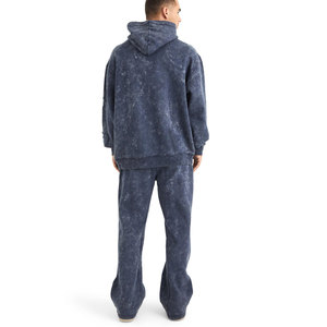 Pantalones acampanados de lavado ácido para hombre, ropa de calle Vintage de algodón pesado personalizado de fabricante, XL, informales, transpirables Vintage de piedra para hombre - Product Image 6