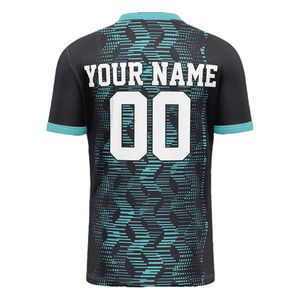 ชุดเสื้อกีฬาผ้าสแปนเด็กซ์/ โพลีเอสเตอร์แขนสั้นระบายอากาศได้ดี - Product Image 4