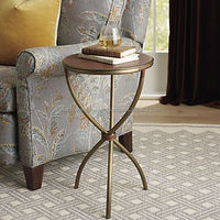 Mobilier d'intérieur et d'extérieur Table basse ronde en métal avec revêtement noir Table basse en vente en grande quantité pour jus de thé