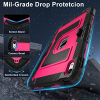 Étui de protection robuste en silicone pour tablette avec support pour stylet pour iPad A16 11e génération 11 pouces 2025 iPad 10e génération 10,9 pouces 2022