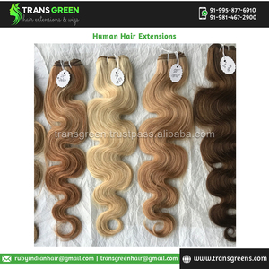 Prix direct d'usine Emballage personnalisé Extensions de cheveux de vague de corps colorés de cheveux humains bruts vierges pour le temple indien en gros Remy - Product Image 2