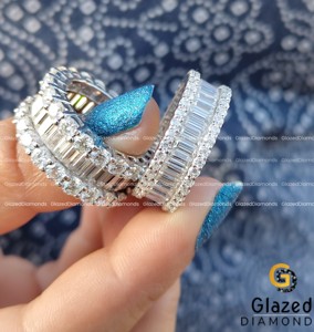 Embrace Timeless Elegance With a Dazzling Hip Hop <b>Ring</b> Adorned With a Round Cut Lab Grown Diamond <b>Set</b> in 925 <b>Sterling</b> <b>Silver</b> - Product Image 5