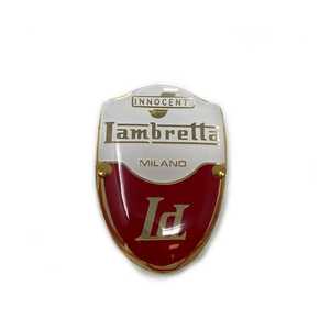 Protector de pierna delantero de plástico con emblema Lambretta LD Vers. 2 + 3 - Product Image 1