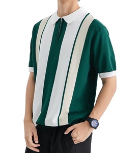 Nueva Camiseta Polo a Rayas para Hombre, Estilo Casual de Negocios, Color Sólido, Transpirable, Talla Grande, Venta al Por Mayor 2026 - Product Image 5