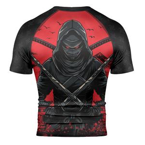 Rashguard de MMA/BJJ de Poliéster/Nailon Transpirable y Antibacteriano, Personalizable con Sublimación de Color OEM y Logotipo Personalizado para Hombre, 220g, Gran Venta - Product Image 3
