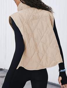 Venta Directa de Fábrica, Chaleco Acolchado con Cierre y Cuello en V, Personalizable, Transpirable, de Alta Calidad, para Hombre, Invierno, Casual - Product Image 1