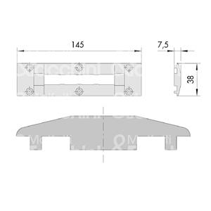 CONTROPIASTRA EN NYLON por serie: 14400 - 461 44120 - 121 - 360 - 460 - 461 - Product Image 1