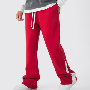 Pantalones acampanados ligeros y transpirables para hombre, pantalones de pierna ancha a la moda con tela suave para festivales, viajes y estilo callejero - Product Image 1