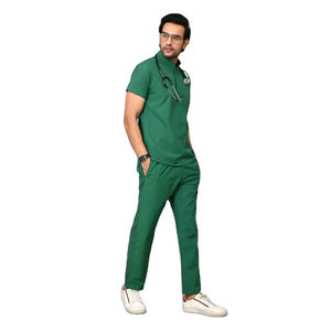 New Customized Surgical Uniforms <b>Mens</b> Scrub Set Medical Workwear Clinical Scrubs Top and Pant Spa Doctor Nursing Tunic <b>Suit</b> - Product Image 2