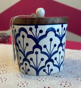 Pot de rangement en céramique pour cacao avec couvercle, récipient hermétique et sûr pour les aliments, organisateur de cuisine durable, rangement élégant pour comptoir - Product Image 6