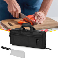 Tas Chef Profesional Custom, Tas Pembawa Pisau untuk Perjalanan, Tas Penyimpanan Kain Oxford, Tas Pisau Chef dengan Ritsleting yang Dapat Dikunci
