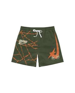 Pantalones cortos deportivos ligeros de malla con diseño de logotipo de sublimación de Color liso personalizado, pantalones cortos de calidad superior personalizados para hombre - Product Image 3