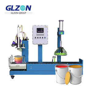 Ligne de production complète de machines de remplissage de peinture entièrement automatiques et semi-automatiques pour bidons, seaux et bacs de peinture, avec fonction de capsulage et de convoyage - Product Image 4