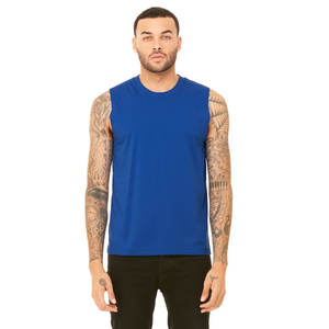 Bella + toile unisexe Jersey Muscle débardeur 3483 chiné Olive doux unisexe Jersey Muscle débardeur pour un confort respirant - Product Image 4