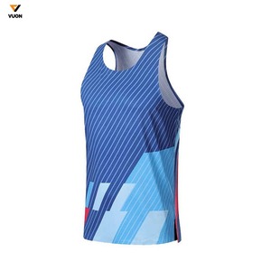 Camisetas sin mangas con estampado de sublimación transpirable de verano para hombre de algodón con logotipo personalizado camiseta sin mangas acanalada para hombre - Product Image 1