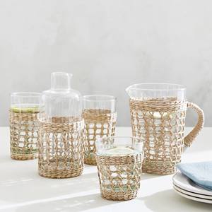 Decorative Drinkware Tumbler Mug <b>Cup</b> and Pitch <b>Cover</b> Accessories Hand Weaving glassware Tumblers Wholesale From Vietnam - Product Image 4