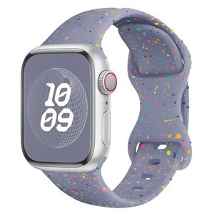 Bracelet pour Apple Watch, bracelet sport en silicone de luxe, taille 45 mm/49 mm, respirant, doux, réglable, couleurs orange/blanc/rose - Product Image 3