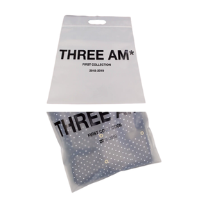 Bolsas con cierre de cremallera de plástico resellable respetuosas con el medio ambiente con logotipo de impresión personalizada con asa para ropa, embalaje de ropa - Product Image 6