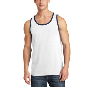 Stringer personnalisé hommes vierge respirant Gym sans manches entraînement Stringer Gym gilet débardeur coton matériel hommes débardeurs - Product Image 4