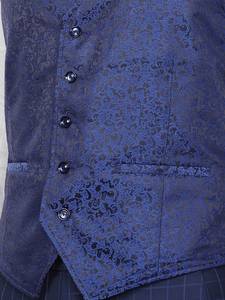 2024 nueva chaqueta personalizada Homme Slim Fit hombre negocios ocio 3 piezas esmoquin abrigo para hombre Blazer conjunto hombres mandarín cuello trajes - Product Image 3