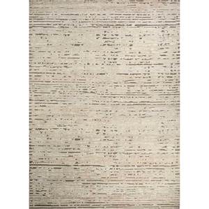 Tapis en laine noué à la main Aiws-3010, motif abstrait rectangulaire bleu rayé, idéal pour entrée, chambre, couloir, 9x12 po, pour la maison - Product Image 1