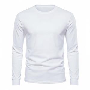 Sudadera de cuello redondo compuesta de algodón puro personalizada estilo básico camisas básicas de color sólido para hombres y mujeres característica antiarrugas - Product Image 4