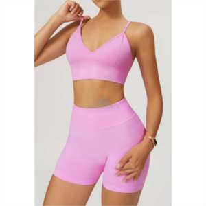 New classic design fitness wear workout set for women sports wear set for women with sports <b>leggings</b> and <b>crop</b> top - Product Image 1