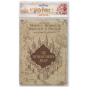 Placa Metálica Decorativa del Mapa del Cazador de Premios de Harry Potter - Product Image 1