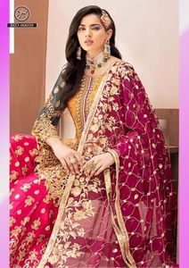 Nuevo Diseño 2026, Salwar Kameez de 3 Piezas Sin Costuras, Largo Regular, Vestido Formal de Fiesta para Mujer, Choli de Seda - Product Image 6