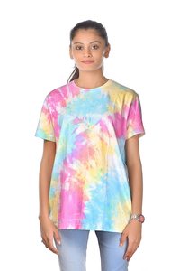 Tie and Dye camiseta para mujer con manga corta - Product Image 3