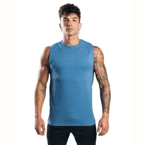 Débardeur Stringer en coton de haute qualité pour hommes à vendre Chemise musculaire avec logo personnalisé OEM - Product Image 1