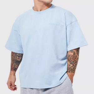 Alta calidad 250Gsm Streetwear pigmento tinte piedra 100% algodón camisetas personalizar ajuste suelto secado rápido 200gsm algodón Hip Hop camiseta - Product Image 3