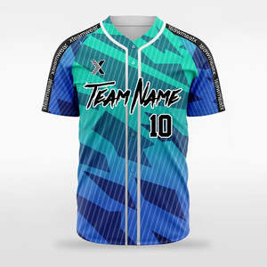 Men's <b>Baseball</b> Jersey Terry - Puff Print & Sublimation Print, Custom OEM Wholesale - Product Image 1
